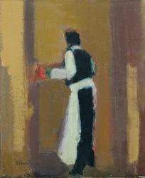 Camarero parisino, 2015 (óleo sobre lino)