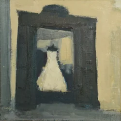 Vestido de novia Turín, 2017 (óleo sobre lino)