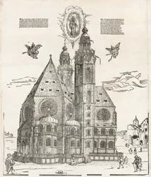 La Nueva Iglesia de la Bella Virgen en Ratisbona