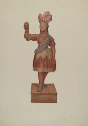 Indio de tienda de cigarros, c. 1939