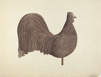 Veleta de gallo, probablemente 1940