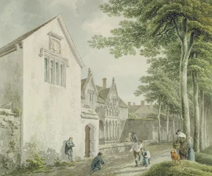 Casas de caridad en el cementerio de la iglesia de San Cutberto, Wells