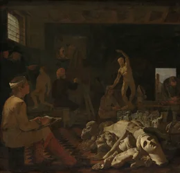 El estudio de un pintor