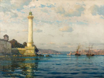 Faro Ahirkapi Feneri, principios del siglo XX
