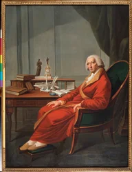 Portrait du chancelier imperial de Russie le comte Ivan Osterman (1725-1811) (retrato del canciller imperial de Rusia, el conde Iván Osterman) - Peinture de Michail Fyodorovich Volnov (1759-1826), huile sur toile