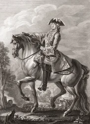 Rey Luis XV de Francia, retrato ecuestre