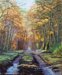 Luz otoñal (pintura al óleo)