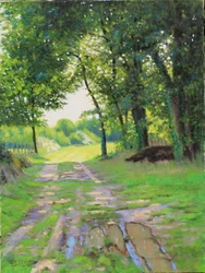 Óleo Chemin de Gironde, 2018 (óleo sobre lienzo)