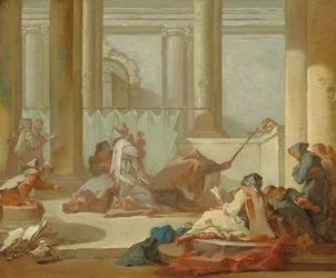 La Adoración de las Calaveras, c.1733-1734 (óleo sobre lienzo)