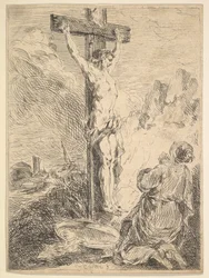 María Magdalena rezando al pie de la cruz, 1720-83