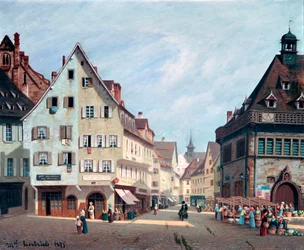 Plaza del Mercado de Frutas, Colmar, 1875