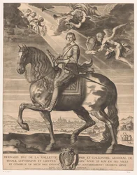 Retrato ecuestre de Bernard de Foix de la Valette, duque de Epernon