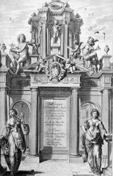 Frontispicio de Tableaux du Temple des Muses, 1655