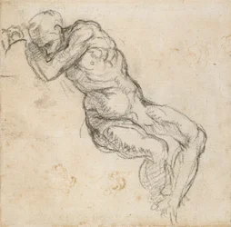 Un Hombre desnudo durmiendo, c1490-1560
