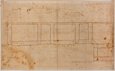 Plano de la fachada de San Lorenzo