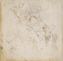 Cuatro estudios de figuras, c1490-1560