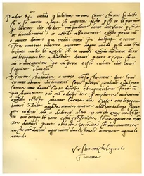 Carta de Miguel Ángel Buonarroti a su padre, junio de 1508