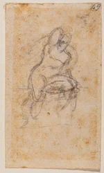Estudio de desnudo para la Capilla Sixtina