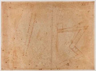 Plano de las murallas cerca de la Puerta de San Pier Gattolini