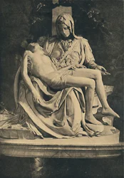 Roma - Basílica de San Pedro. Piedad de Miguel Ángel, 1910