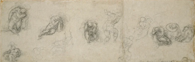 Estudios de un Apóstol durmiendo y otras Figuras, siglo XVI