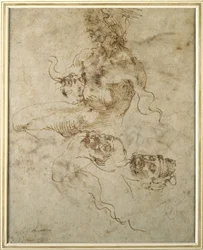 Estudio de un joven sentado, después de 15012