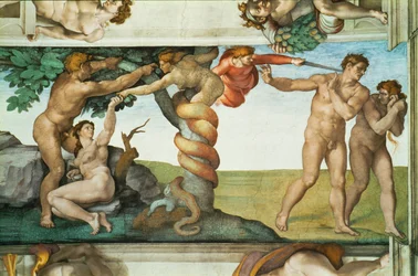 La Capilla Sixtina; frescos del techo tras la restauración (fresco)