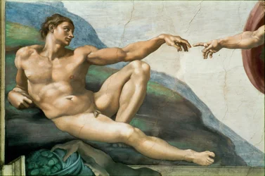 La Capilla Sixtina; frescos del techo tras la restauración (fresco)