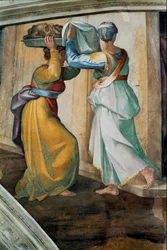 La Capilla Sixtina; frescos del techo tras la restauración (fresco)