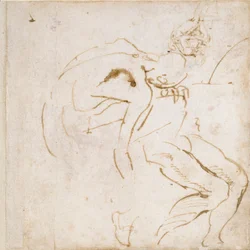 Dos estudios parciales de figuras, c1490-1560