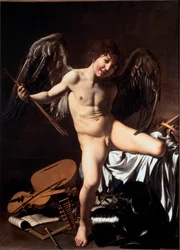 Amor vincit omnia, llamado Cupido victorioso, Amor triunfante o Amor terrenal