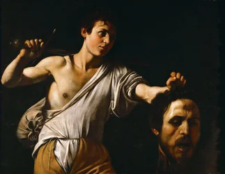 Barroco: David con la cabeza de Goliat - David con la cabeza de Goliat por Caravaggio, Michelangelo (1571-1610), hacia 1600. Óleo sobre madera, 90,5 x 116. Kunsthistorisches Museum, Viena