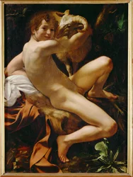 San Juan Bautista de niño (pintura sobre lienzo)