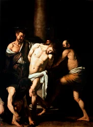 La flagelación de Cristo, 1607-1610. 2,86 x 2,13 m. Nápoles, Museo nazionale di Capodimonte
