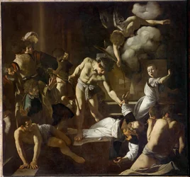 El martirio de San Mateo (pintura sobre lienzo)