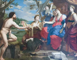 Ulises y Nausicaa, después de 1654, Michele Desubleo (óleo sobre lienzo)