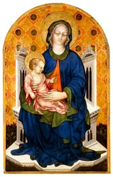 La Virgen y el Niño en el Trono
