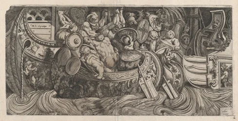 Speculum Romanae Magnificentiae: Batalla Naval, siglo XVI