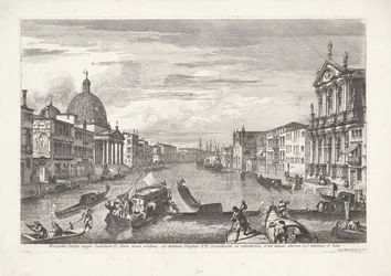 Gran Canal de Venecia Prospecto del Gran Canal de Coenobium D: mostrando líneas claras (...) (título sobre el objeto) Gezichten op Venetië (título de la serie) Magníficas y selectas vistas de la ciudad de Venecia (título de la serie)