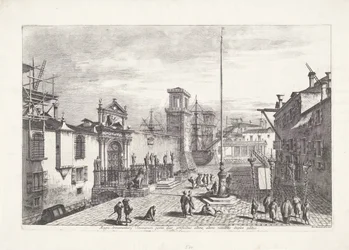 Porta Magna van het Venetiaans Arsenal Las dos puertas del Gran Arsenal de Venecia (...) (título sobre objeto) Gezichten op Venetië (título de la serie) Magníficas y selectas vistas de la ciudad de Venecia (título de la serie)