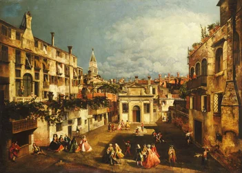 El Campo San Gallo, Venecia, c.1740s