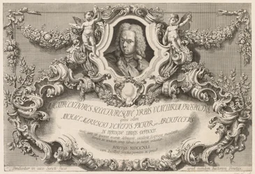Vistas de Venecia: Frontispicio - Página de título, 1741