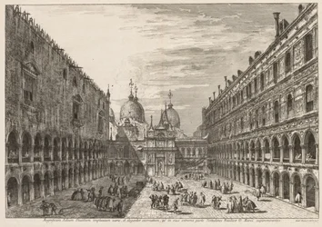 Vistas de Venecia: El Patio del Palacio Ducal