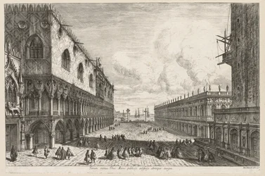 Vistas de Venecia: La Piazzetta, 1741