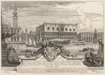 Vistas de Venecia: La Piazzetta y el Palacio Ducal, 1741