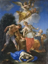 Martirio de las vírgenes, primera mitad del siglo XVIII, Michele Rocca (óleo sobre lienzo)