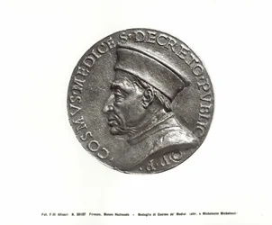 Medalla que representa a Cosimo de