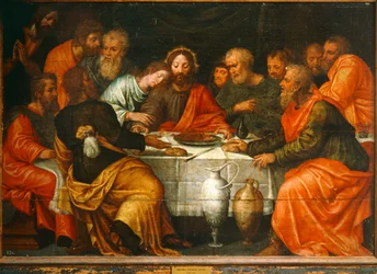 La Última Cena. Ol on (óleo sobre madera)
