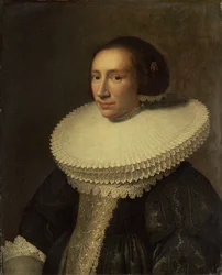 Retrato de una dama con gorguera, 1638