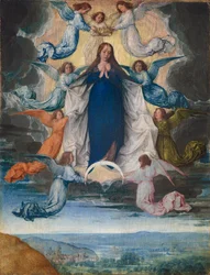 La Asunción de la Virgen, c.1500 (óleo sobre tabla)